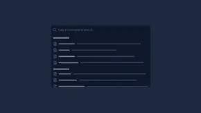 CommandPalette preview